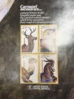 Usps Carousel Memories Horse Pony Stamp Poster 1988 Vintage Usa 36x24   