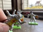 Vintage Britains Deetail Knights On Metal Base  7730 With Stickers Vintage Set