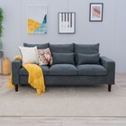 New 75  Couch  Loveseat Sofa  3 Seats Couches For Living Room Tool Free Assembly