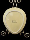 Hausenware Yellow Easter Egg Shaped Plate Basketweave Designed By Libby Wilkie