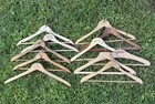 Lot Of 11 Vintage Hotel   Advertising Businesses Wooden Hangers