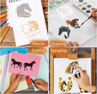 Small Stencils For Painting On Wood Reusable  3 Inch Reusable Stencil For Craft