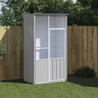 Bird Cage Outdoor Bird Aviary Large Parrot Cage House Galvanized Steel Vidaxl Vi