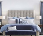 Michell Gold   Bob Williams Rare Luxury Duvet Cover Shams Set King Blue Linen