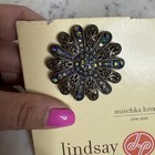 Lindsay Phillips Interchangeable Shoe Snap Charms Flower Peacock Mischka Bronze