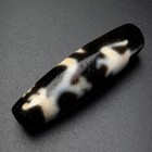 Rare Tibetan Buddhism Agate Guanyin Dragon Dzi Bead Amulet Necklace Pendant G008