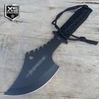 11  Full Tang Tactical Survival Tomahawk Black Throwing Axe Hatchet   Sheath