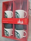  Gift Set  Of 4 Starbucks Green Mermaid Logo Coffee    Soup  Mugs  14 Fl Oz New 
