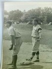 Vintage Photo Baseball Players Playing Ball On Field