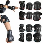 6pcs Elbow Wrist Knee Pads Safety Protective Gear Guard For Kids Adult Skate