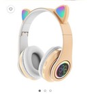 Wireless Headset Over-ear Stereo Foldable Headphones Khaki