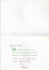 Vtg Christmas Greeting Card 7x5 Santa Relaxing After Delivering Toys Fireplace
