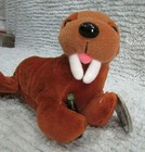 Vintage 1997 Coke Coca Cola Brown Walrus With Bottle Plush Toy 0135 Free S h