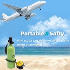 Reusable Mini Scuba Tank Within Breathing Capacity For 15-20 Minutes Underwater