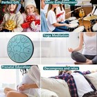 Upgraded Steel Tongue Drum Handpan Panda Balmy Drum D Key 6 Inch 11 Notes Blue