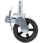 4 Pack 8  X 2  Heavy Duty Scaffolding Rubber Swivel Caster With Dual Locking 110