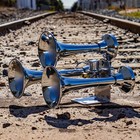 Hornblasters Outlaw Loud Train Air Horn Set For Semi Or Large Truck - Chrome