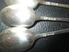 Set Of Three Edwardian Sterling Sliver Teaspoons Dated 1903