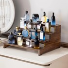 Cologne Organizer For Men  4 Tier Wooden Cologne Stand Mens Fragrance Shelf  Tie