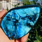 528g Natural Gorgeous Labradorite Quartz Crystal Stone Specimen Healing