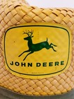 Vintage John Deere Farm Yellow 4 Legged Deer Adult Small Straw Hat Rare