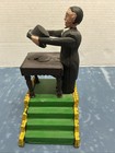 Cast Iron Mechanical Magician Disappearing Hat Trick Coin Bank Taiwan