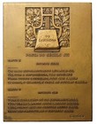 1976 Portugal Luis De Camoes Commemorative Bronze Medal Plaque