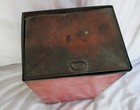 Antique Early Primitive Metal Tin General Store Coffee Grain Tin- 10  Tall