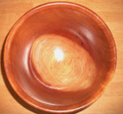 Artisan Hand Turned Cherry Wood Serving Bowl Signed Chapman 09   8  Farmhouse