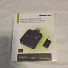 Iogear 2-port 4k Kvm Switch Usb-c Displayport Dual Pc Gcs82dpc New