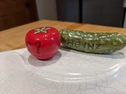 Vintage Heinz Rare 1969 Ashtray W  Pickle   57 Ketchup Tomato