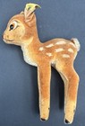 Vintage Steiff Disney Bambi Fawn Deer With Ear Tag Button 6  Tall 7414 0