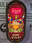      Vintage 1976 Schmidt Beer On Tap Lighted Bar Sign Advertising 22 5      nice     