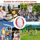 10 Inch Red Adjustable Tambourine  Musical Percussion Instrument Drum With Do   