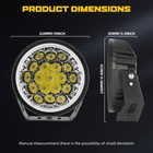 9 inch Round Led Driving Light White Amber Drl W wiring Offroad For Jeep Utv 4wd