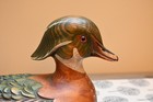 Vintage Tom Taber Woodendare Studio Signature Collection Wood Duck Decoy