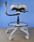 New Unused Lot Of 2 Belmont Dental Ergonomic Doctor   Assistant Stools