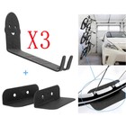 3 Pack Bike Pedal Hanger Wall Mount  Heavy Duty Horizontal Bike Rack For Garage