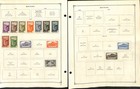 Reunion Stamp Collection On 17 Scott International Pages  French 1891-1956  bg 