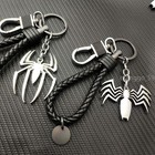 Venom Key Chain Spider-man Metal Logo Schoolbag Pendant Comics Mask Gift New 1pc