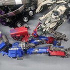 Transformers Mixed Lot Action Figures 10  Optimus Prime Devastator Jetfire Parts