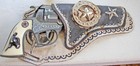 Vintage Hubley Texan Jr Revolver Toy Cap Gun   Holster