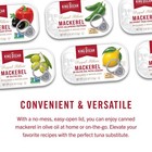 Skinless   Boneless Mackerel In Olive Oil 4 05-ounce Cans 6 Pack Canned Mackerel