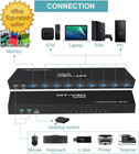 Kvm Switch 8 Port  8x1 Rackmount Kvm Switch Vga  Included 8 2-in-1 Kvm Cables