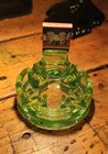 Awesome 1920 s Protecto Self-extinguishing Uranium Glass Ashtray  Rare   