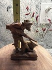German Folk Art Style Hand Carved German Black  Forest Hunter