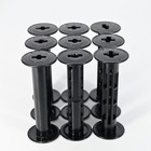 Kodak Fuji Konica Ansco 120 Film Plastic Take Up Spools Lot Of 9 Medium Format