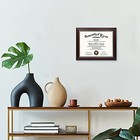  Certificate Diploma Frame solid Wood   Uv 8 5x11 Cherry With Gold Trim