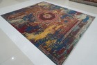 8x10 Ft Red Mamluk Fine Hand Knotted Turkish Medallion Area Rug