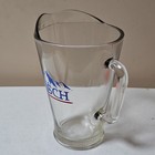 Busch Clear Glass Beer Pitcher W  Handle  Pour Spout  Mountain Logo 2qt